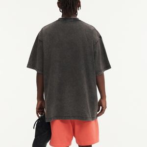 TKAN79 Camiseta de lavado ácido para hombre 260 GSM Algodón en blanco pesado Impresión personalizada Patrón sólido Camisas lisas 100% Algodón Ajuste de gran tamaño - Product Image 3