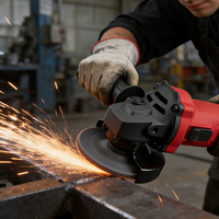 Meuleuse d'angle professionnelle industrielle et DIY avec moteur sans balais 11000 tr/min, construction métallique pour applications de découpe