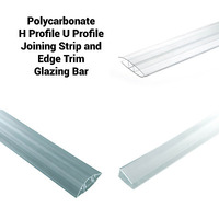 Accessoires de montage pour plaques en polycarbonate, profilés en plastique en forme de U / H, prix d'usine
