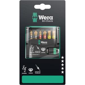 WERA - 05073419001 Diamond <b>bits</b> <b>set</b> (7 pcs.) (self-service packaging) - EAN 4013288183682 INSERTS FOR <b>SCREWING</b> - Product Image 1