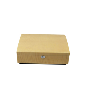 Handgefertigte Rechteckige Zigarrenkiste aus Spanischer Zeder mit Schloss Individuelles Logo Holz-Zigarrenaufbewahrungsbox - Product Image 3