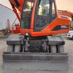 Doosan เครื่องขุด DH150W-7รุ่น2022มือสองพร้อมปั๊มเกียร์เครื่องยนต์สภาพดีเยี่ยมชั่วโมงต่ำสำหรับการขายร้อนในสต็อก - Product Image 3