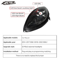 Lampu depan led laser gaya matriks 2019, lampu depan 2016 2020 2014 2017 95B ditingkatkan ke 2023 untuk porsche macan 95B.1