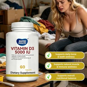 Vitamina D3 OEM 5000 UI, Tableta de Vitamina D3, Suplemento con Multivitaminas como Suplemento Dietético - Product Image 2