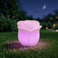 Lampe LED en forme de rose, extérieure, étanche, multicolores, télécommande, IP54, décoration de vacances, Noël, Halloween