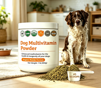 Poudre multivitaminée pour chiens K9 WholeWell OEM ODM, mélange nutritif canin pour toutes les étapes de la vie, complément nutritionnel complet quotidien pour toutes les races de chiens