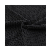 Tissu en polaire jacquard côtelé moderne 100% polyester 180g extensible résistant à l'abrasion pour housse de canapé, chaise, tapis de sol et couverture