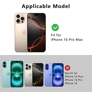 Ốp lưng kính cường lực từ tính 360 độ toàn thân cho iPhone 16 & 17 Pro Max, kèm dây đeo, chống sốc, chống nước, thiết kế trong suốt như pha lê - Product Image 6
