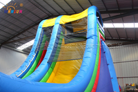 Toboggan aquatique gonflable géant WINSUN en PVC pour adultes - Utilisation en centre commercial en plein air