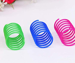 Jouets interactifs pour chat en spirale, en plastique coloré, durables, pour griffer et sauter - Product Image 6