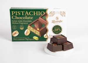 Bestseller Cioccolato Fondente al Pistacchio Halal 70g Ricetta Reale di Dubai per Distributori Globali - Product Image 6