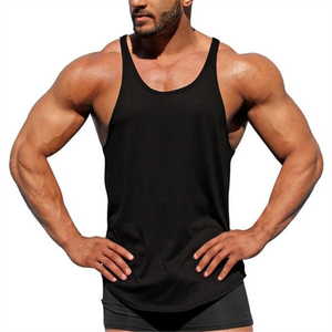 Débardeur Homme Personnalisé OEM en Coton Imprimé 100% avec Bretelles Croisées pour Gym, Fitness, Musculation, Entraînement, Respirant et Séchage Rapide - Product Image 2