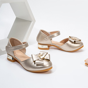 Stivaletti in Pelle con Fiocco per Bambina, Nuova Collezione Autunno Inverno 2025, Stile Western alla Moda, Modello Principessa a Strato Singolo con Fibbia - Product Image 2