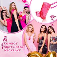 Verre à shot en plastique sans BPA de qualité alimentaire avec logo personnalisé, en forme de mini botte de cowboy, avec collier, pour fête western