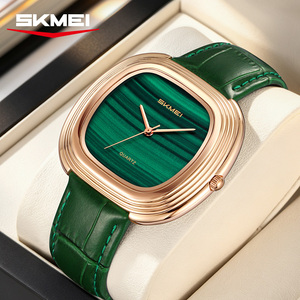 Nouvelle montre-bracelet de luxe pour femme, logo personnalisé, grand cadran, or rose, étanche 3 ATM, bracelet en cuir, prix de gros transfrontalier, Reloj - Product Image 1