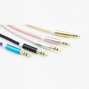 <span class=keywords><strong>Cable</strong></span> AUX de Alta Fidelidad con Trenzado de Nailon, Macho, Chapado en Oro, 3.5mm, Estéreo, <span class=keywords><strong>Auxiliar</strong></span> de Audio <span class=keywords><strong>para</strong></span> <span class=keywords><strong>iPhone</strong></span>, <span class=keywords><strong>Auto</strong></span>/Estéreos Domésticos, Auriculares - Product Image 5