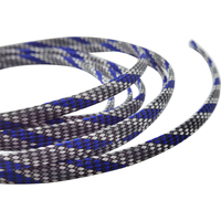 Protector de Cable trenzado PET negro y rojo de alta densidad, 2m, 4mm, 6mm, 8mm, 10mm, 12mm, 14mm, 16mm, 20mm, 25mM, 30mm, 40mm