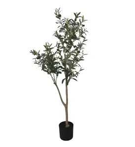 120cm di olivo con pieno di frutta di oliva vera fabbrica di olivo artificiale paesaggio centrotavola decorazione da giardino