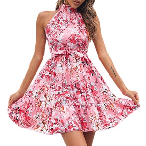 Vestido Maxi Floral Elegante con Volantes y Cordones, Colección Primavera/Verano 2026, Ropa de <span class=keywords><strong>Mujer</strong></span> para <span class=keywords><strong>Tiendas</strong></span> Independientes - Product Image 6