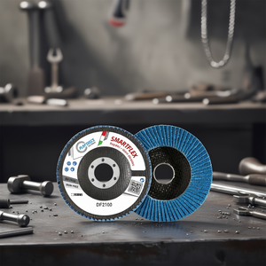 Disco de Láminas Fervi Smartflex de 115 mm, Abrasivo Sin Hierro para Lijado de Metal - Product Image 2