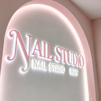 Lettres en métal rétroéclairées 3D, logo personnalisé, enseigne écologique en acier inoxydable rétroéclairée pour salon de beauté, écoles, décoration murale