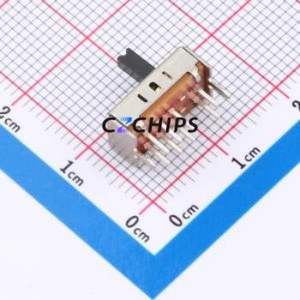 SS23D06L5 Slide Switch Through hole Component (THT) Switch Double Pole Three Throw Rectangle Pin Header PC Pin 12.7mm - Product Image 2