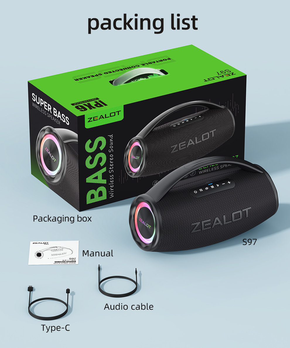 新品未開封　ZEALOT 80W ワイヤレススピーカー 16000mAh 新品未開封 ZEALOT 80W ワイヤレススピーカー 16000mAh 新品未