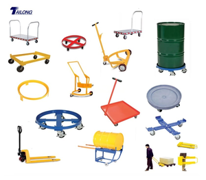 Chariot à fûts à profil bas de 55 gallons avec poignée à clé à bouchon et roues / Porte-fûts / Chariots à fûts à profil bas avec poignée à clé à bouchon - Product Image 6