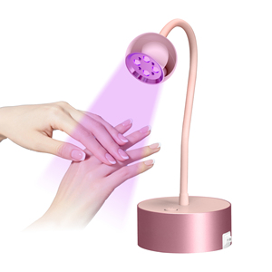 Lampada LED per Unghie Mini da Tavolo Senza Fili 12W con Sensore Automatico 360° °   Asciugatore per Unghie in Gel USB Portatile con Collo d'Oca Rotante per Uso Domestico - Product Image 5