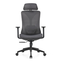 Meilleure vente taille 2d Hbada ergonomique en plastique dos ventilé entreprise la chaise de bureau à domicile noir moderne Logitech