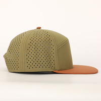 Casquette de golf formelle de haute qualité, vintage, à 6 panneaux, avec logo personnalisé, imperméable, perforée au laser, pour le sport