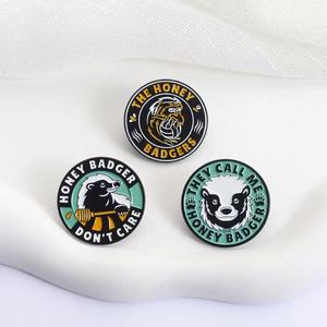 Spille in Lega di Zinco a Tema Animali con Martore delle Colline, Distintivi in Metallo, Gioielli Regalo - Product Image 4