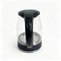 Bouilloire électrique en verre sans fil de 1,8 L avec arrêt automatique, indicateur LED, base rotative à 360 degrés