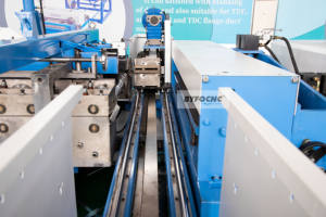 BYFO Hvac Auto Duct Line 6 Máquina de fabricación de tubos cuadrados de acero inoxidable Conducto de aire Línea de producción de tubos 6 - Product Image 5