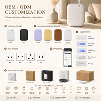 Diffuseur d'arômes intelligent 2026 sans eau 400 ml avec écran LCD sans fil, autoportant ou mural, pour la maison