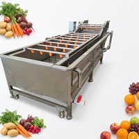 Fruit- en groentewasmachine - 380V 2,5kW Grote capaciteit & eenvoudige bediening