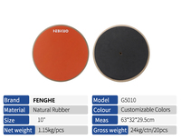 G5010 Factory New Arrival Hot Sale 8/10/12 Inch Drum Pad with Different Shape & Custom for Drum Practice