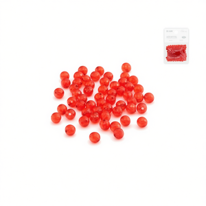 Ilan Abalorios Perline rotonde rosse da 8 mm 15 g per la creazione di gioielli - Product Image 2