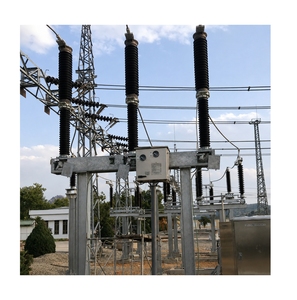 Disjoncteur extérieur haute tension au gaz SF6 avec mécanisme de commande à ressort pour substation, extincteur d'arc pour réseau électrique - Product Image 1