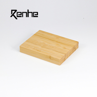 Palette de maquillage en bambou recyclable personnalisée en gros, vide, pour fards à paupières, poudre libre, rouge à lèvres, emballage durable, magnétique