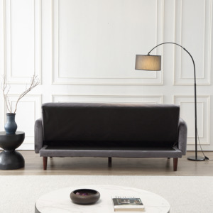 Ghế sofa giường đa năng kiểu châu Âu hiện đại, 2 chỗ ngồi, có thể điều chỉnh, chất liệu nhung, có thể chuyển đổi thành giường đơn, phù hợp cho phòng khách - Product Image 6