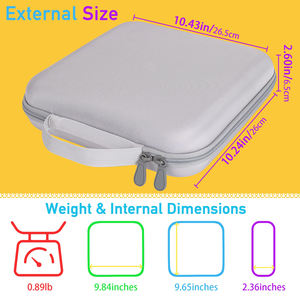 เคสเก็บเกมกระดานกลยุทธ์พร้อม <span class=keywords><strong>giiker</strong></span> Smart สี่3D Ai-powered 4 in a ROW Game EVA - Product Image 6