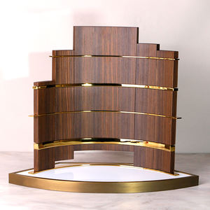 Présentoir de <span class=keywords><strong>vin</strong></span> en bois avec logo personnalisé pour étagère de bouteille de whisky champagne de qualité supérieure pour vitrine de bar et de <span class=keywords><strong>restaurant</strong></span> d'hôtel - Product Image 6