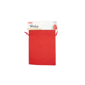 Sacchetto Regalo Ilan 13x18 Cm Rosso con Cordoncino per Regali - Product Image 1
