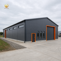 Atelier préfabriqué en structure légère en acier, options solaires, installation facile, kits de construction d'entrepôts métalliques