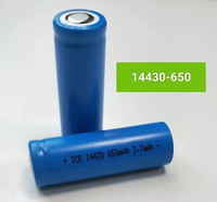 Cellules de puissance cylindriques en gros 920mAh batteries rechargeables au lithium-ion 14430 3.7V 650mAh batterie Li-ion pour jouets lampe de poche