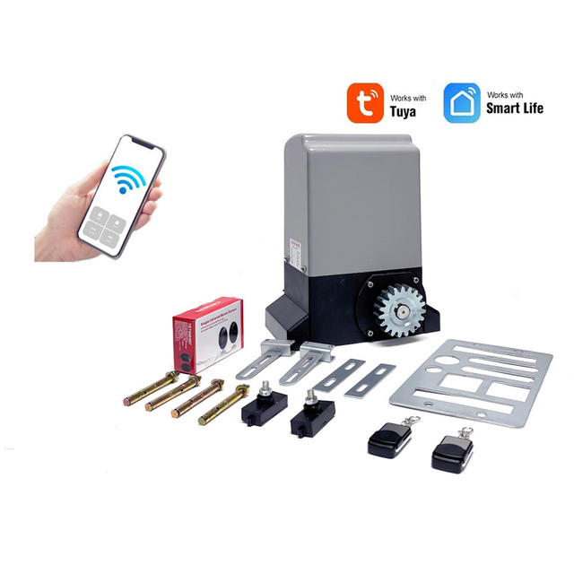 HOT Modern Sliding Gate Opener 750w 1500kg 110v Spring Loaded Mechanical Limit Electric Door Motor Kit Accessories