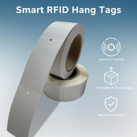 Étiquettes RFID UHF T5577 personnalisables imprimables en rouleau pour vêtements, gestion des stocks de détail, 860-960 MHz, étiquettes passives pour vêtements