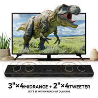 Système Home Cinéma HX910 140W avec Subwoofer, Haut-parleurs 2 pouces, 2 Enceintes pour Barre de Son Optique, AUX, USB, FM