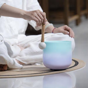 Bol chantant en quartz de haute pureté Jinfang pour la thérapie musicale, cristal Chakra avec mallette et sac de transport offerts - Product Image 1